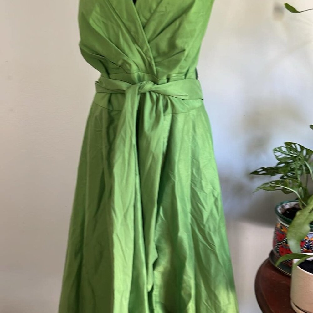 Suzi Chin for Maggie‎ Boutique Green Cocktail Dress/Pockets! SZ 20W   NWT